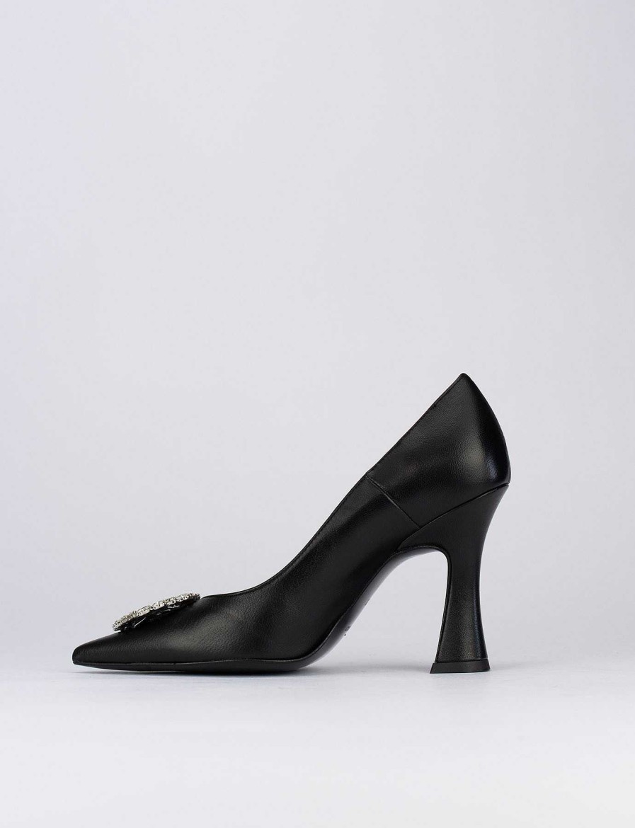 Donna Barca | Decollete Tacco 9 Cm In Pelle Nera