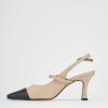 Donna Barca | Decollete Tacco 7 Cm In Pelle Beige