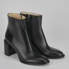 Donna Barca | Stivaletti Tacco Alto Tacco 7 Cm In Pelle Nera