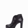 Donna Barca | Stivaletti Tacco Alto Tacco 10 Cm In Pelle Nera