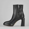 Donna Barca | Stivaletti Tacco Alto Tacco 9 Cm In Pelle Nera