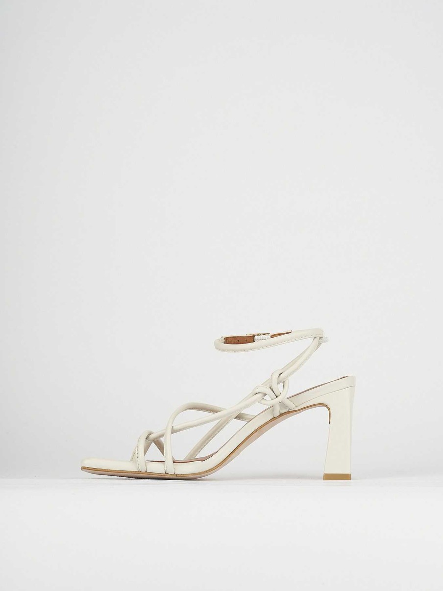 Donna Barca | Sandali Tacco Alto Tacco 8 Cm In Pelle Beige