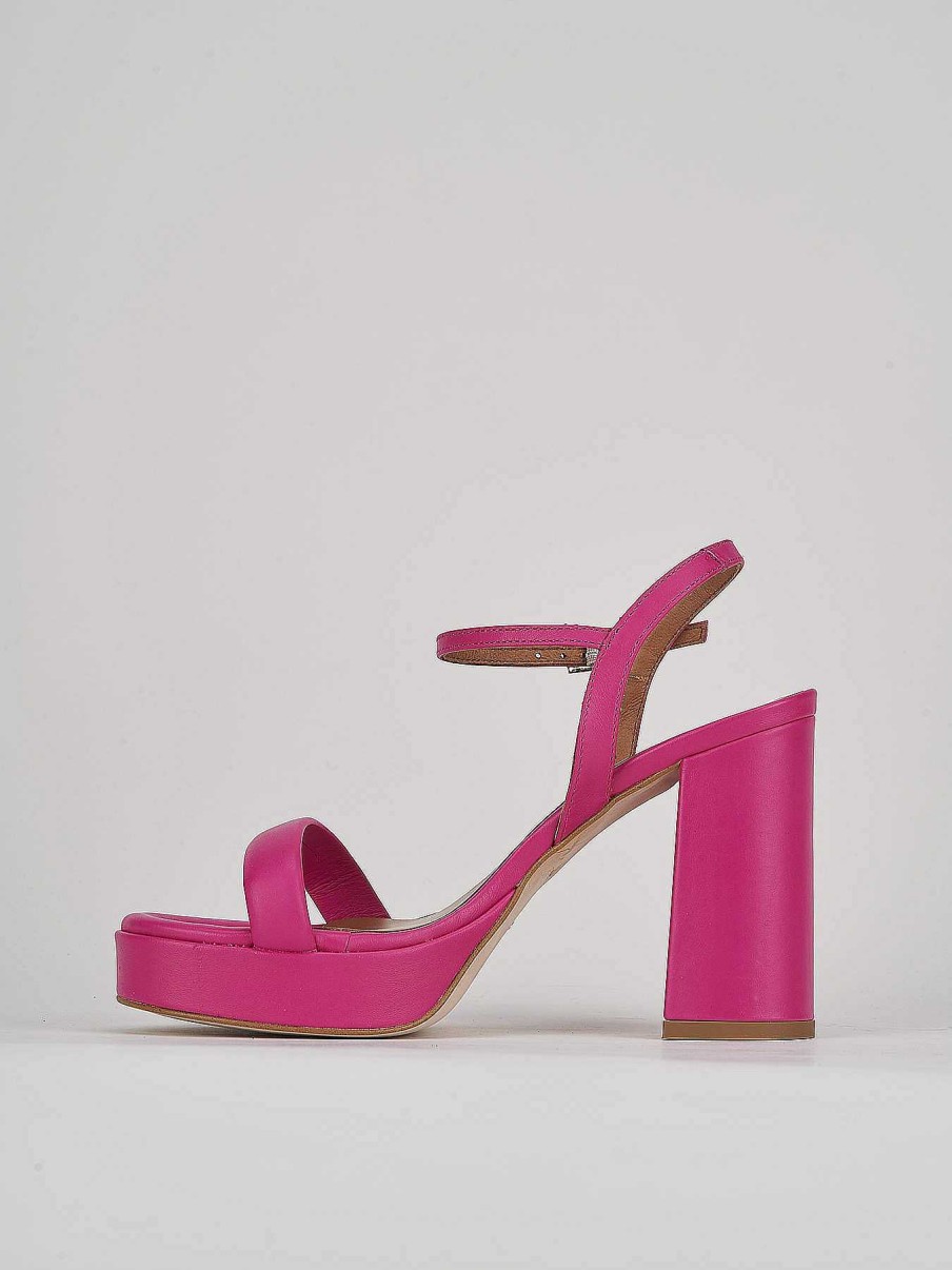 Donna Barca | Sandali Tacco Alto Tacco 9 Cm In Pelle Rosa