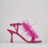 Donna Barca | Sandali Tacco Alto Tacco 7 Cm In Pelle Rosa