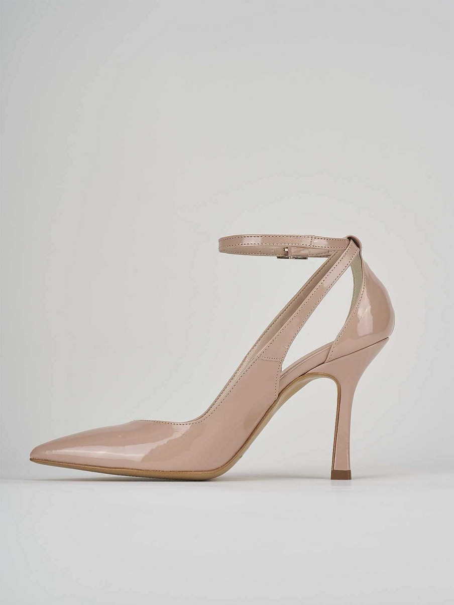 Donna Barca | Decollete Tacco 9 Cm In Vernice Beige