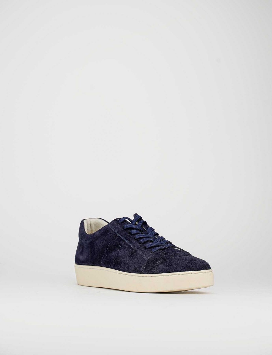 Uomo Barca | Sneakers Blu Camoscio