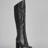 Donna Barca | Stivali Tacco 9Cm Pelle Nero