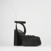 Donna Barca | Sandali Tacco Alto Tacco 11 Cm In Pelle Nera