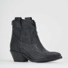 Donna Barca | Stivaletti Tacco Basso Tacco 4 Cm In Pelle Nera