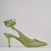 Donna Barca | Decollete Tacco 7 Cm In Pelle Verde