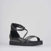 Donna Barca | Zeppa Tacco 4 Cm In Pelle Nera