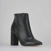 Donna Barca | Stivaletti Tacco Alto Tacco 9 Cm In Pelle Nera