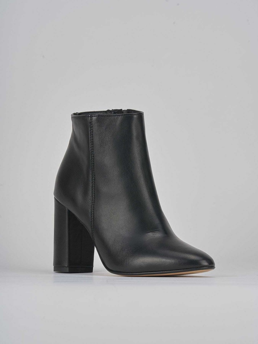 Donna Barca | Stivaletti Tacco Alto Tacco 9 Cm In Pelle Nera