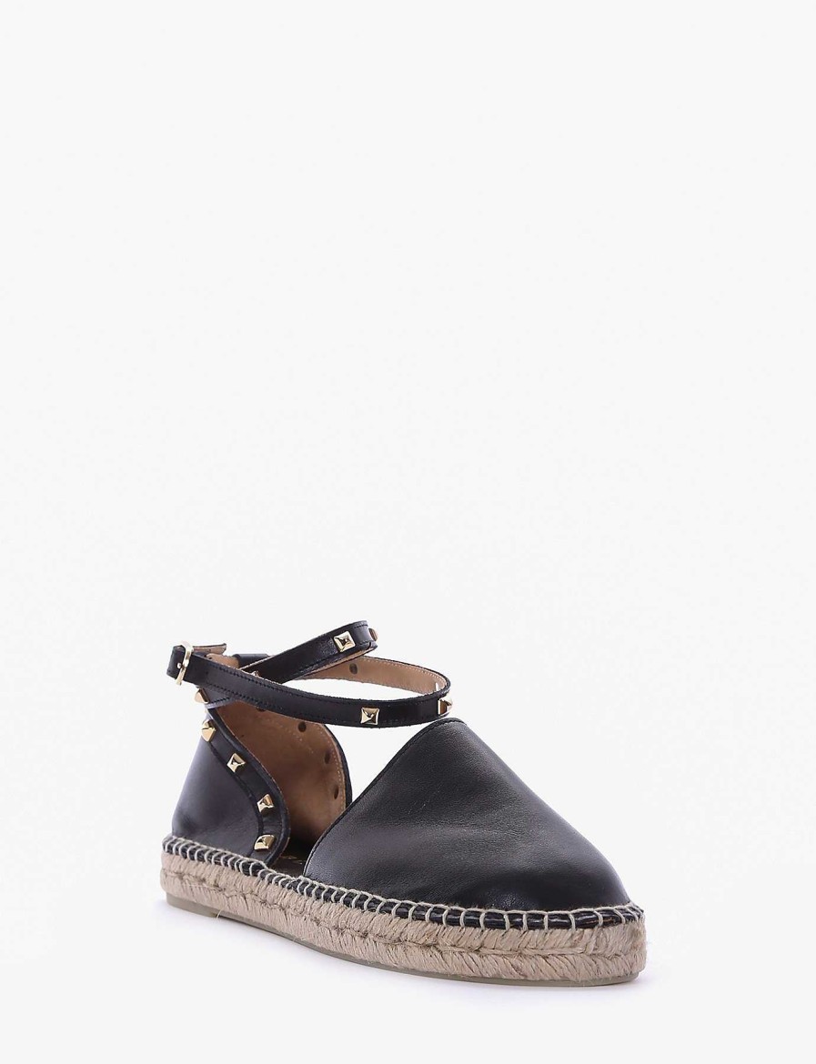 Donna Barca | Espadrillas In Pelle Nera