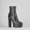 Donna Barca | Stivaletti Tacco Alto Tacco 13 Cm In Pelle Nera