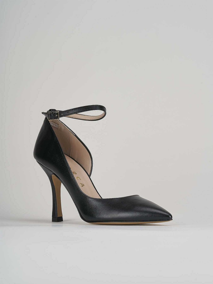 Donna Barca | Decollete Tacco 9 Cm In Pelle Nera