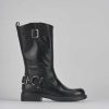 Donna Barca | Stivali Tacco 2Cm Pelle Nero