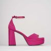 Donna Barca | Sandali Tacco Alto Tacco 11 Cm In Pelle Rosa