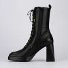 Donna Barca | Stivaletti Tacco Alto Tacco 10 Cm In Pelle Nera