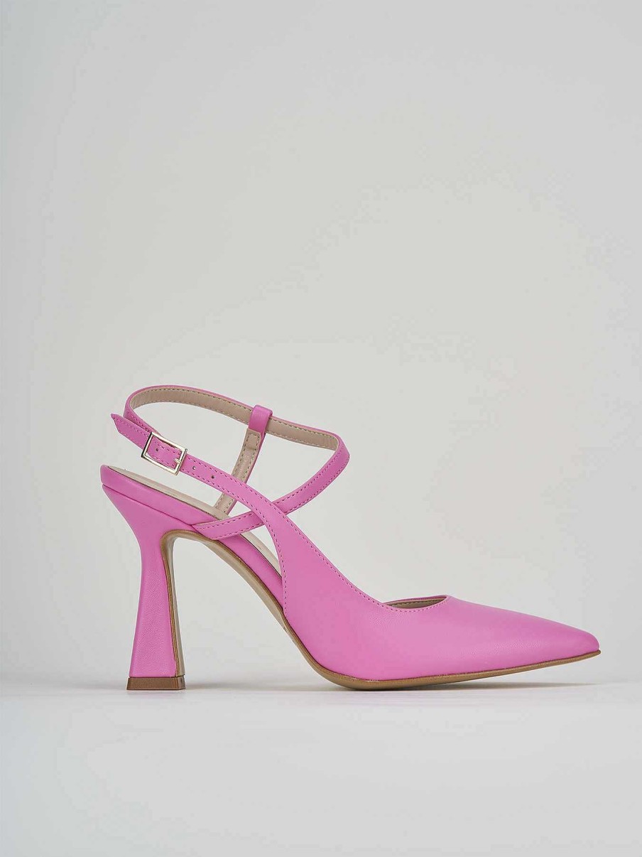 Donna Barca | Decollete Tacco 9 Cm In Pelle Rosa