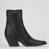 Donna Barca | Stivaletti Tacco Alto Tacco 7 Cm In Pelle Nera