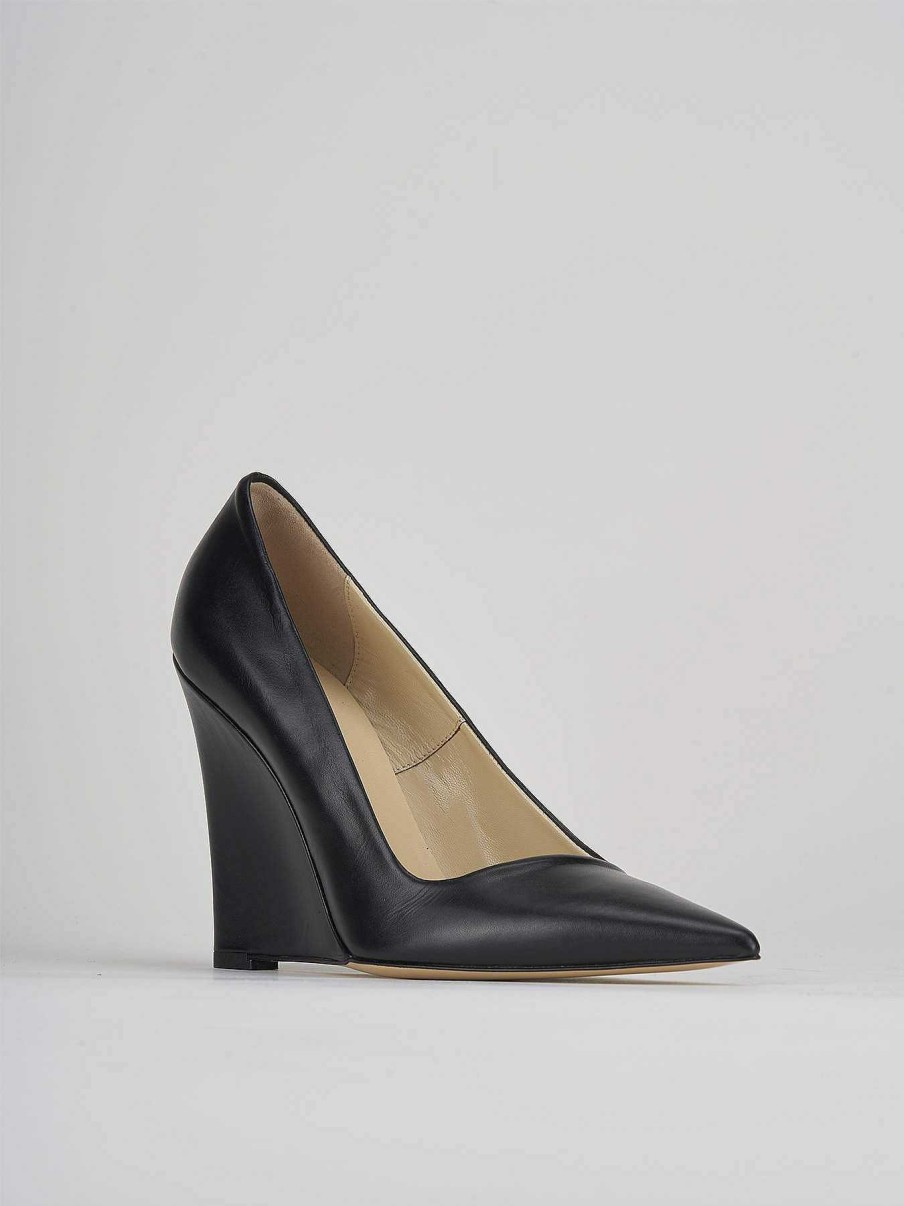 Donna Barca | Decollete Tacco 11 Cm In Pelle Nera