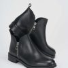 Donna Barca | Stivaletti Tacco Basso Tacco 1 Cm In Pelle Nera