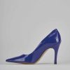 Donna Barca | Decollete Tacco 9 Cm In Vernice Blu