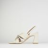 Donna Barca | Sandali Tacco Alto Tacco 8 Cm In Pelle Beige