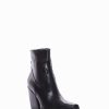 Donna Barca | Stivaletti Tacco Alto Tacco 7 Cm In Pelle Nera