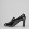 Donna Barca | Mocassini Tacco 5 Cm In Pelle Nera