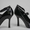 Donna Barca | Decollete Tacco 9 Cm In Vernice Nera