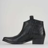 Donna Barca | Stivaletti Tacco Basso Tacco 3 Cm In Pelle Nera