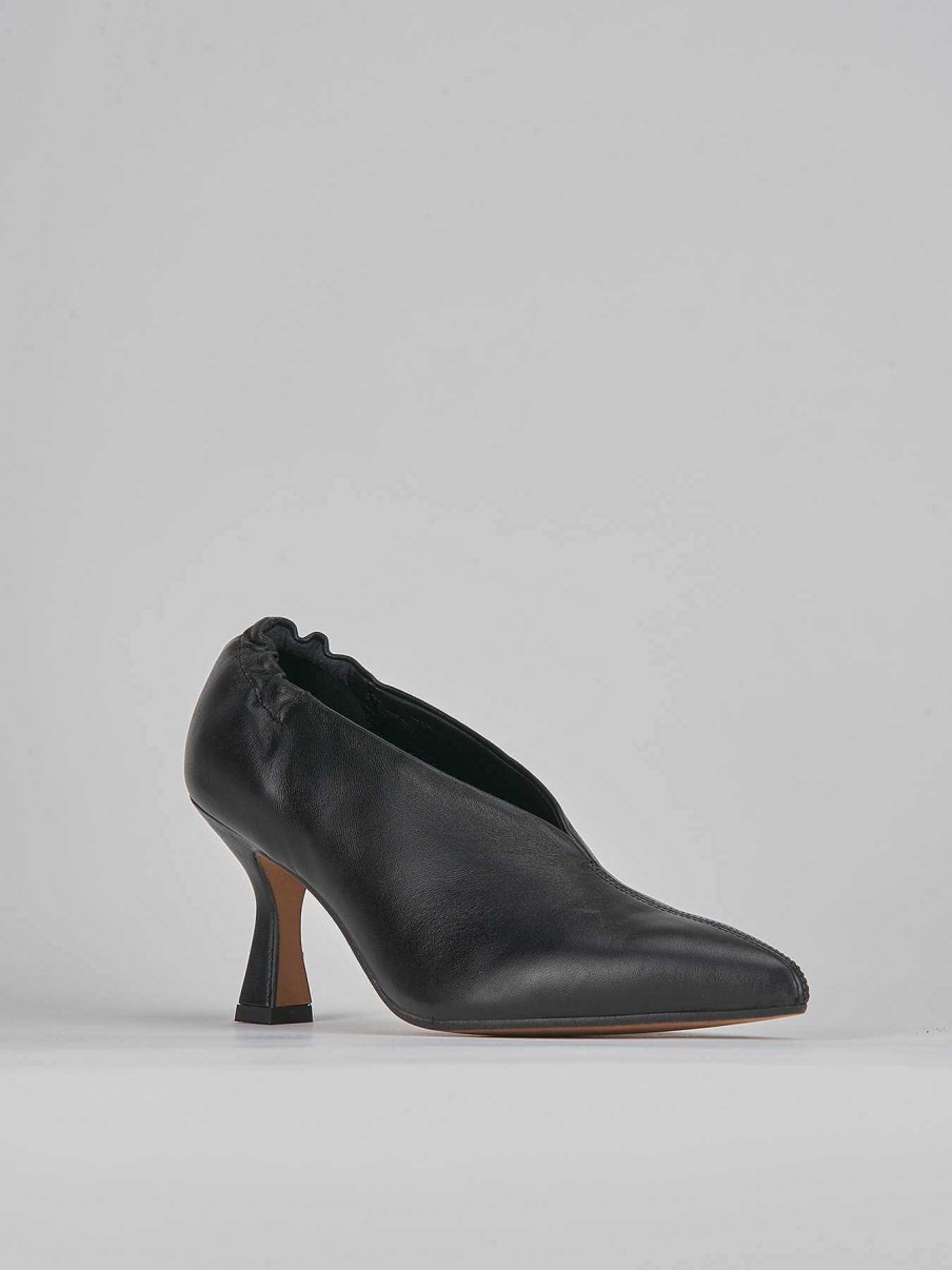 Donna Barca | Decollete Tacco 7 Cm In Pelle Nera