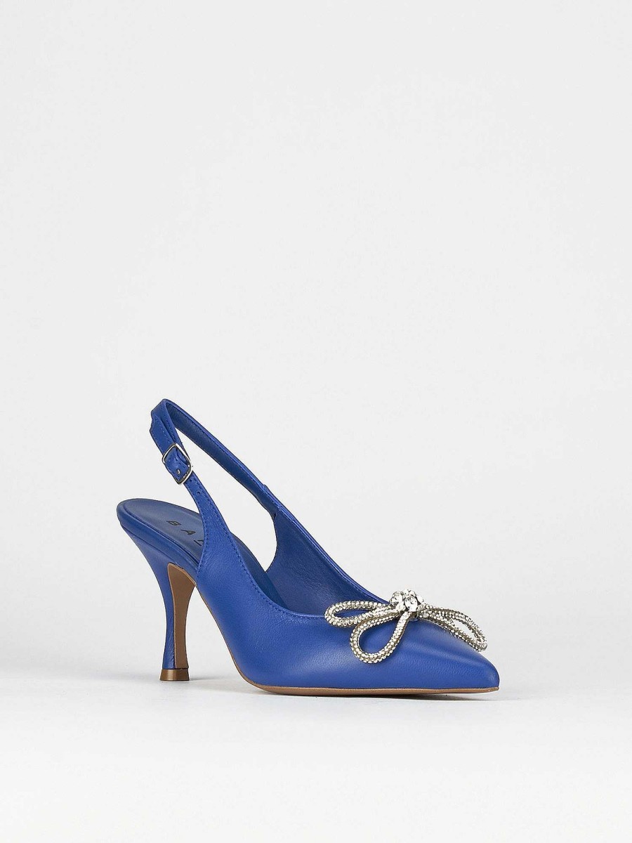 Donna Barca | Decollete Tacco 5 Cm In Pelle Blu