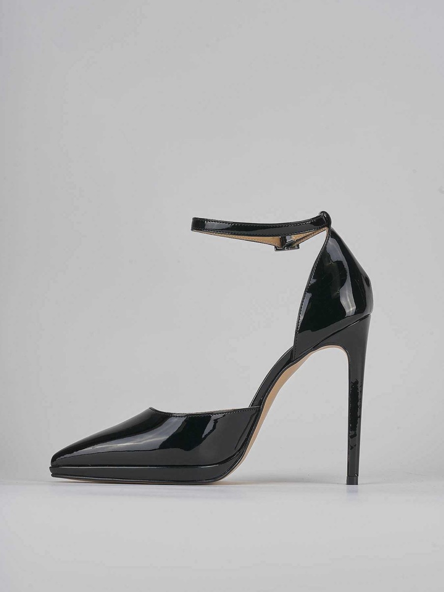 Donna Barca | Decollete Tacco 11Cm Vernice Nero