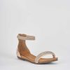 Donna Barca | Sandali Tacco 1Cm Pelle Bronzo