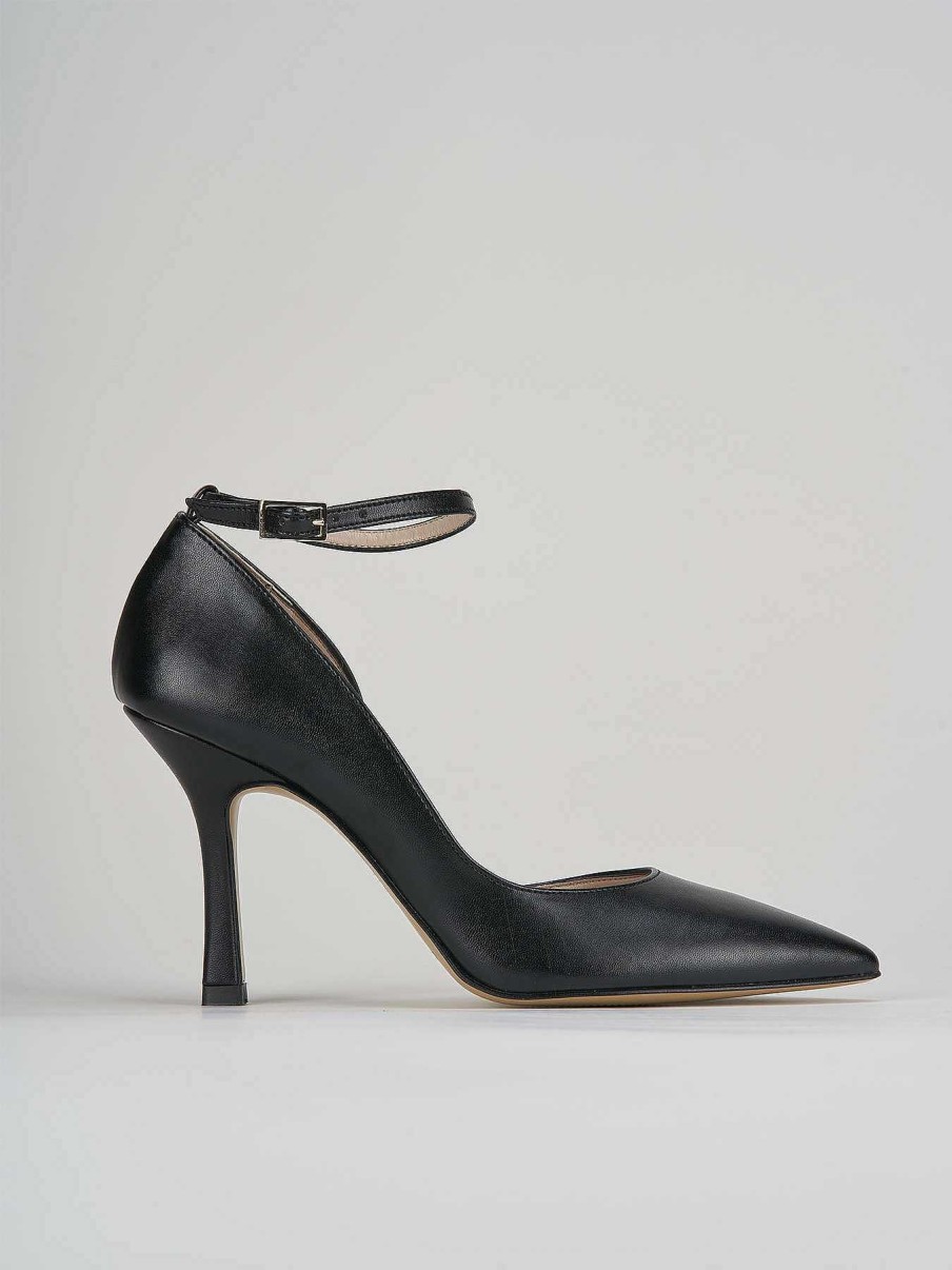 Donna Barca | Decollete Tacco 9 Cm In Pelle Nera