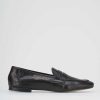 Donna Barca | Mocassini Tacco 1 Cm In Pelle Nera