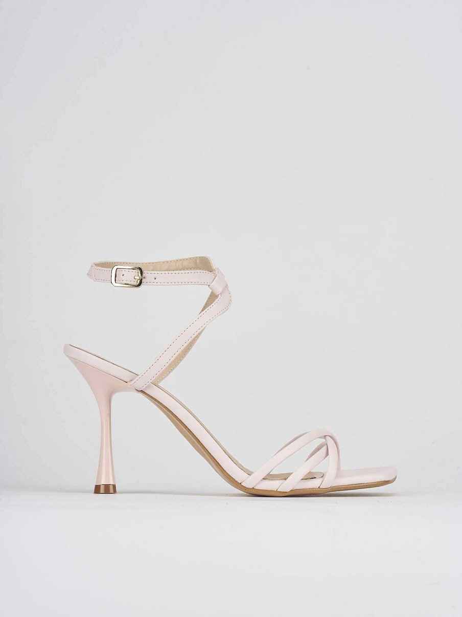 Donna Barca | Sandali Tacco Alto Tacco 9 Cm In Pelle Rosa