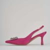 Donna Barca | Decollete Tacco 5 Cm In Raso Rosa