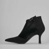 Donna Barca | Stivaletti Tacco Alto Tacco 7 Cm In Camoscio Nero