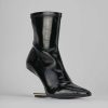 Donna Barca | Stivaletti Tacco Alto Tacco 7 Cm In Vernice Nera