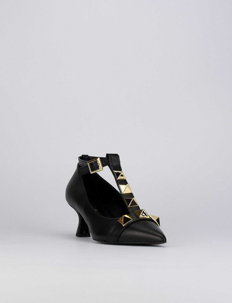 Donna Barca | Decollete Tacco 5 Cm In Pelle Nera