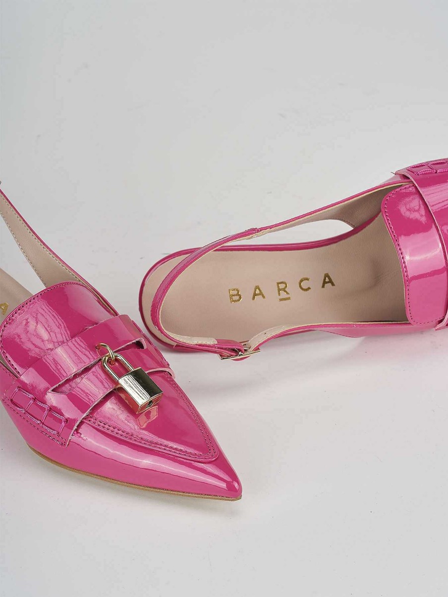 Donna Barca | Decollete Tacco 3 Cm In Vernice Rosa