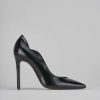 Donna Barca | Decollete Tacco 10 Cm In Pelle Nera