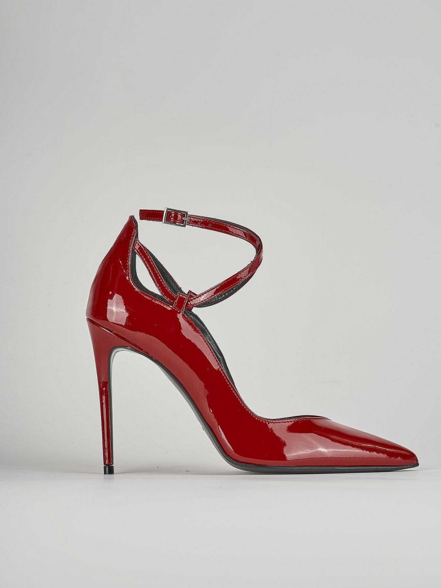 Donna Barca | Decollete Tacco 10 Cm In Vernice Rossa