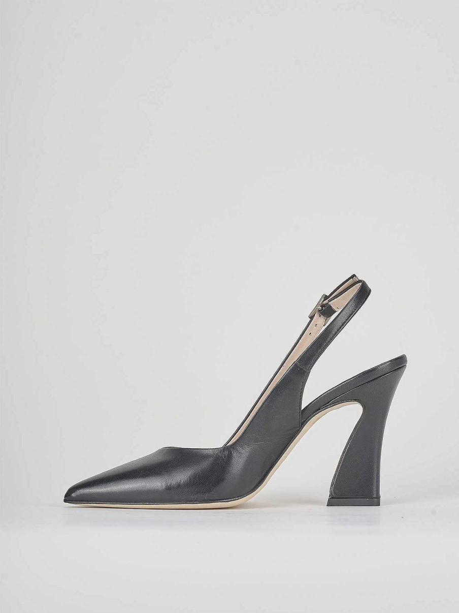 Donna Barca | Decollete Tacco 10 Cm In Pelle Nera